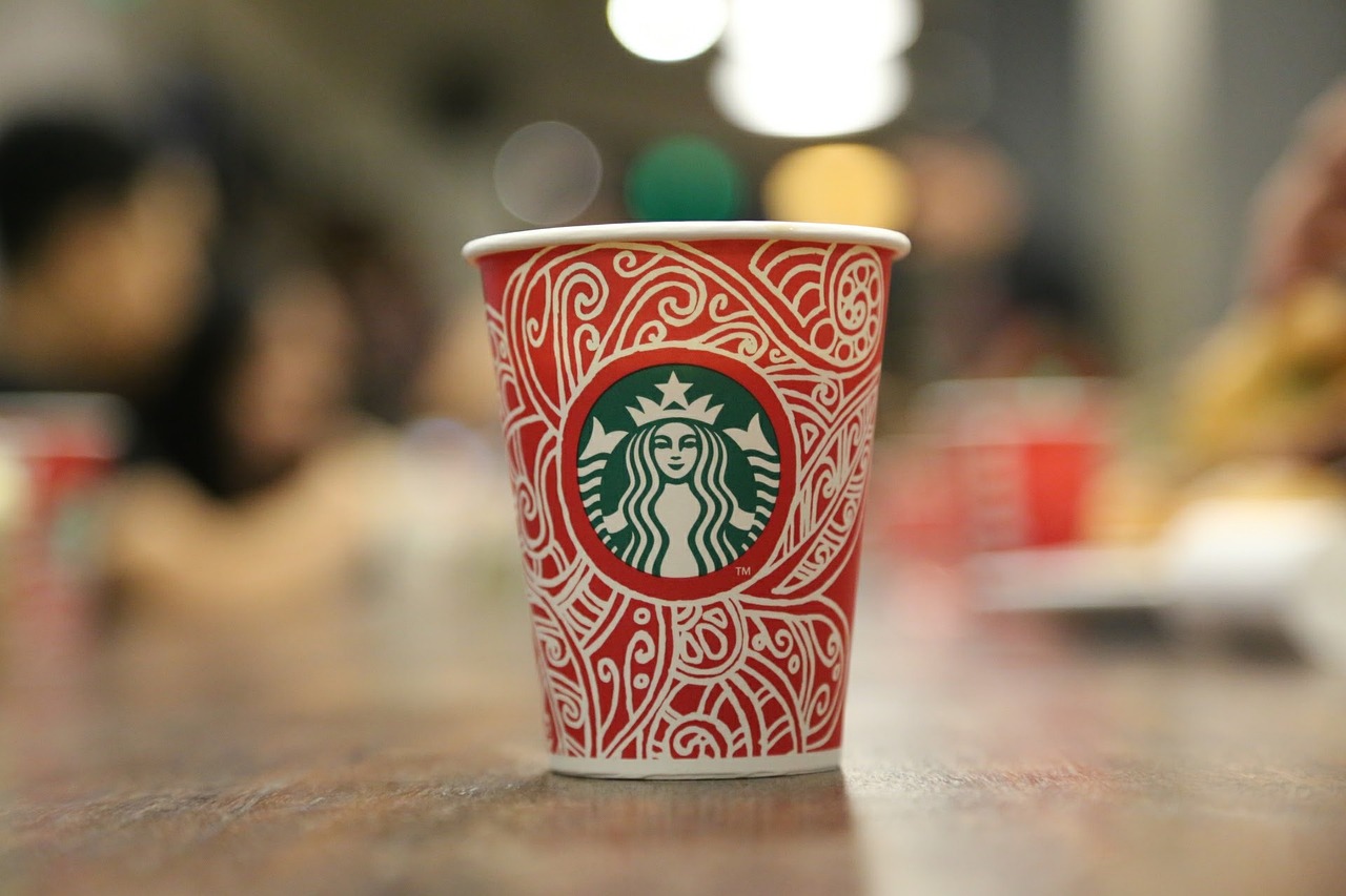 Starbucks Coffee Cup in Focus